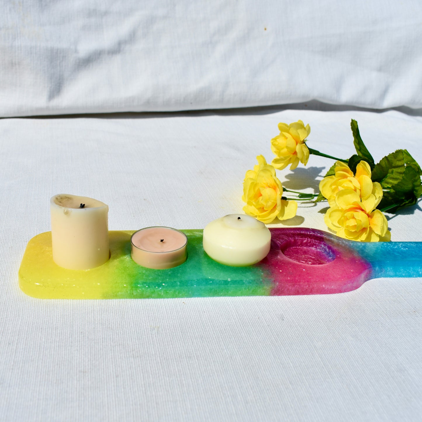 Spring Shot Glass Holder • Easter Shot Glass Paddle • Spring Candle Holder