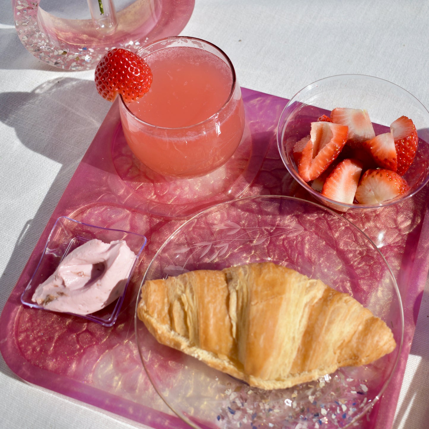 Rose Quartz Breakfast  & Snack Tray