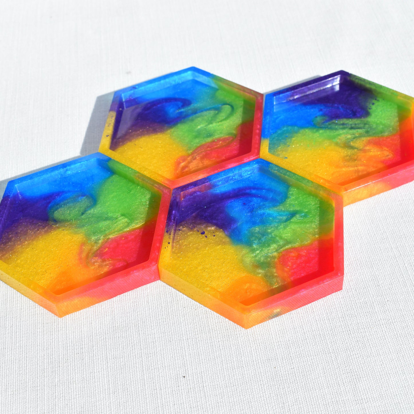 LGBTQ Coaster Set • LGBTQ Pride Coasters • Rainbow Coasters