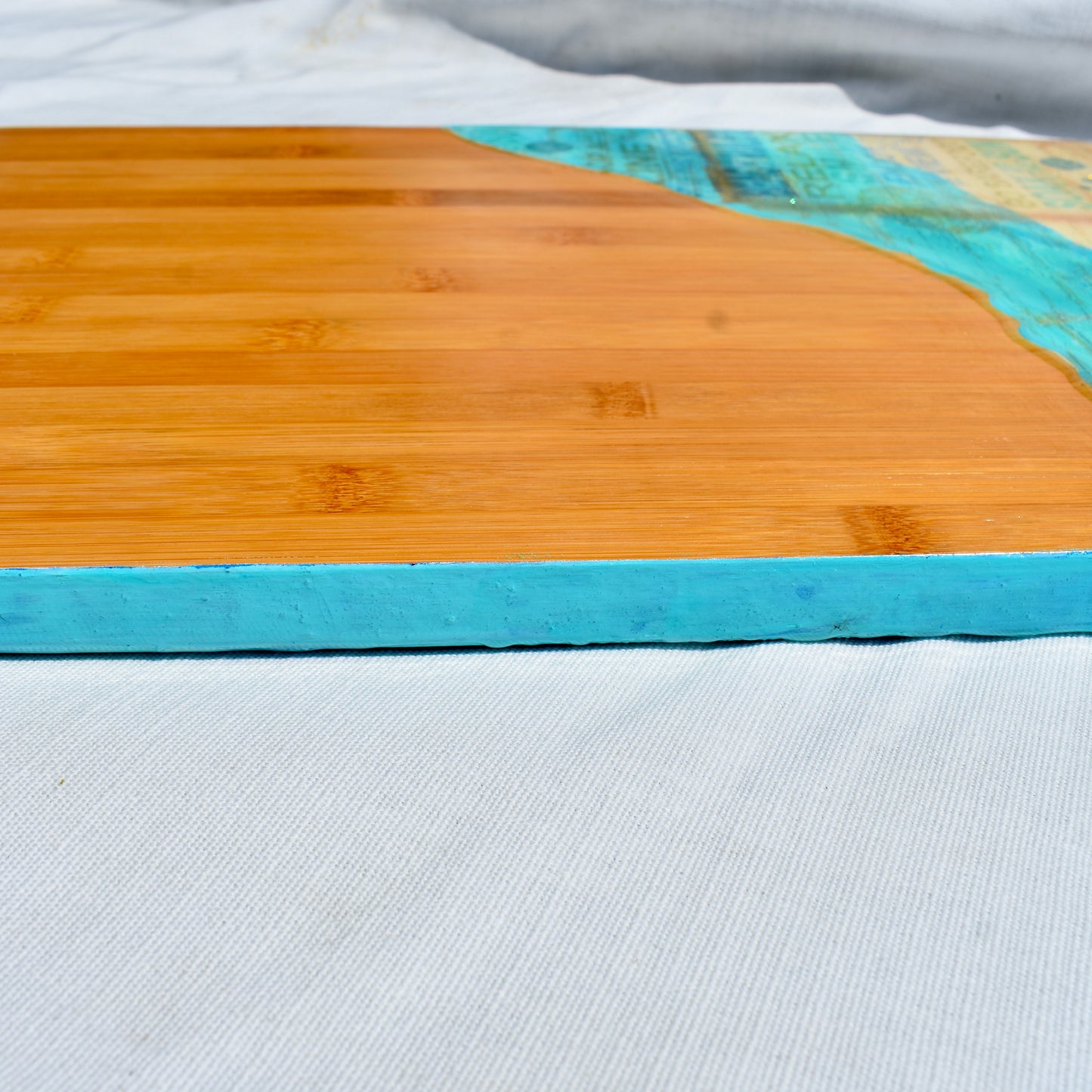 Beach Rules Charcuterie Board • Beach Vibe Charcuterie Board • Bamboo Beach Themed Serving Tray