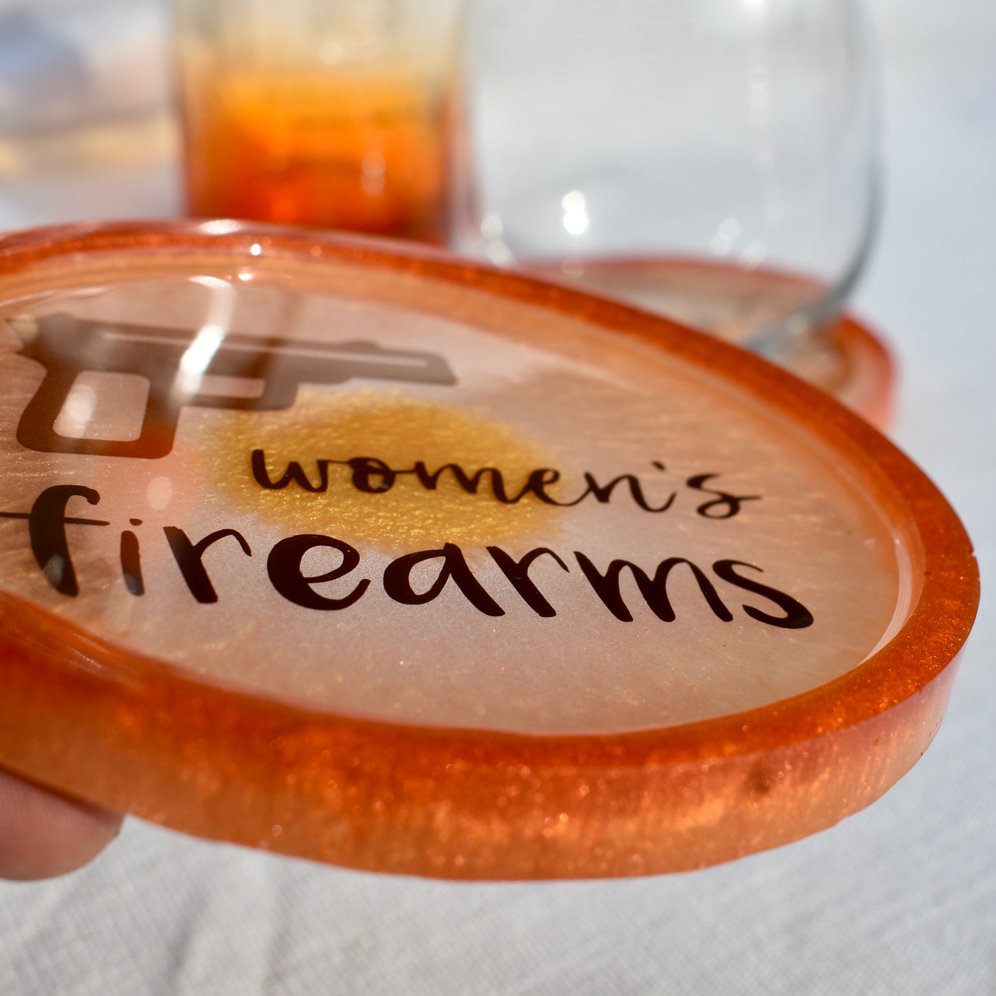 Women's Firearms Coasters • 2A Coaster Set for Her