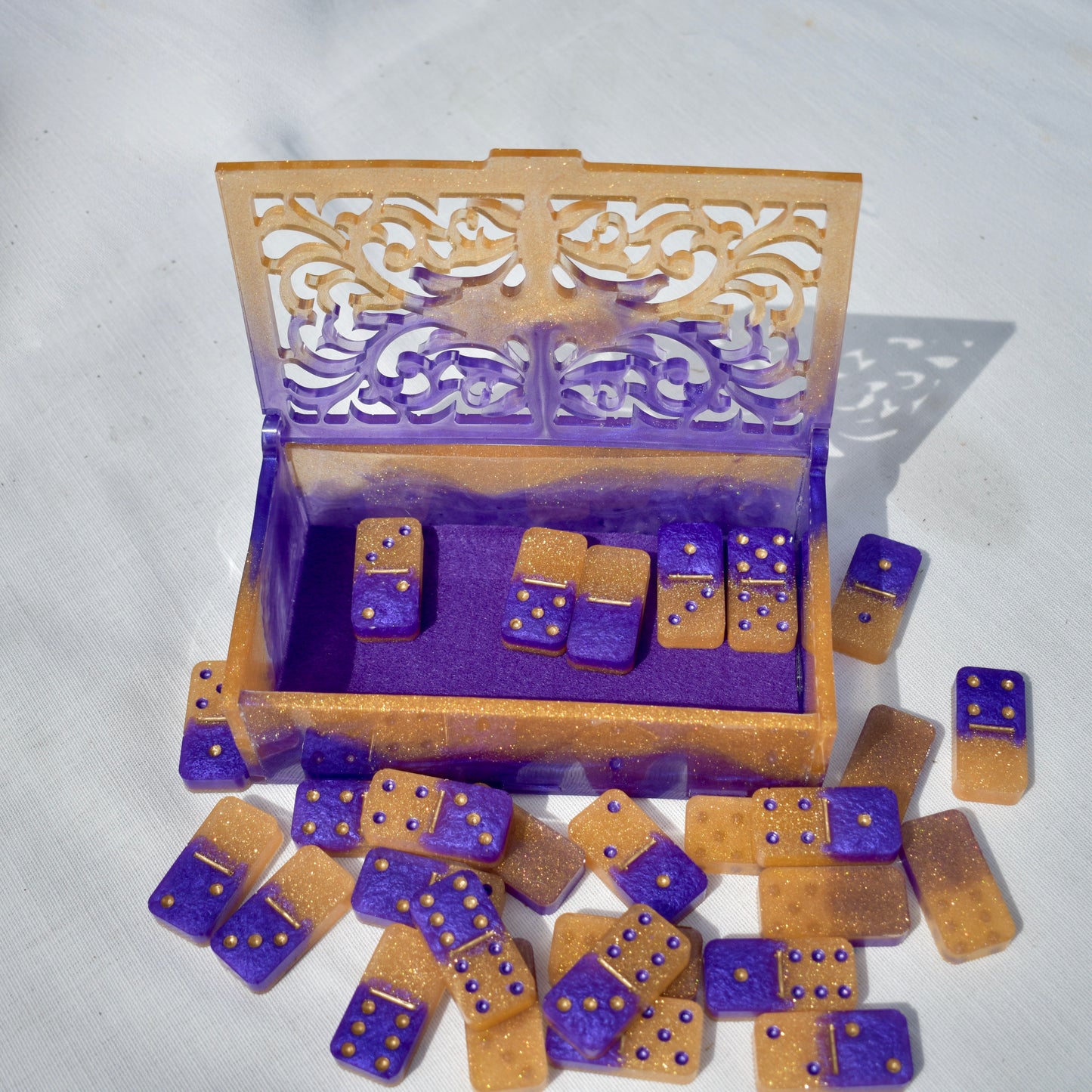 Greek Letter(s) Personalized Domino Gift Set • Fraternity Dominoes