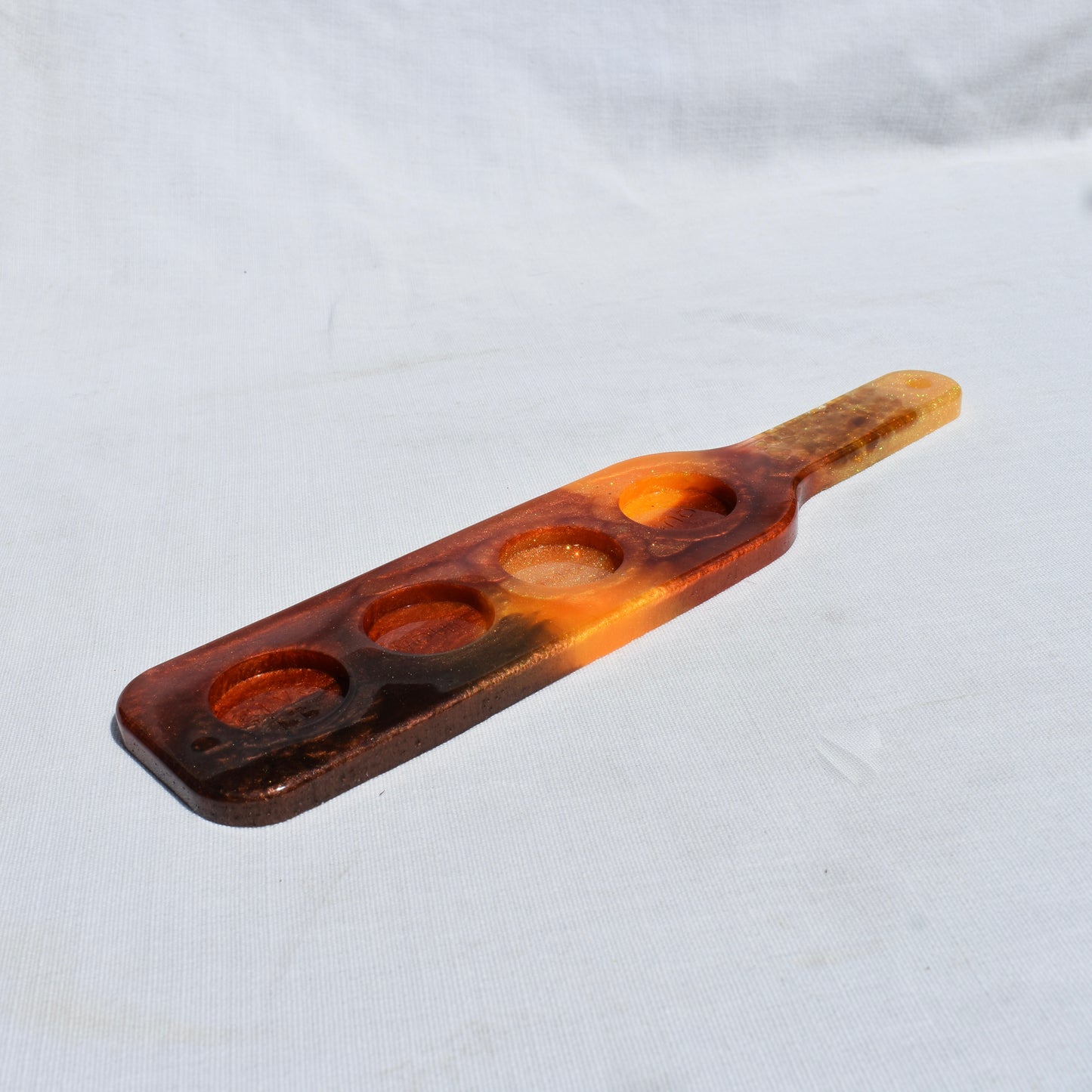 Autumn Shot Glass Holder • Shot Glass Paddle • Home Barware • Candle Holder