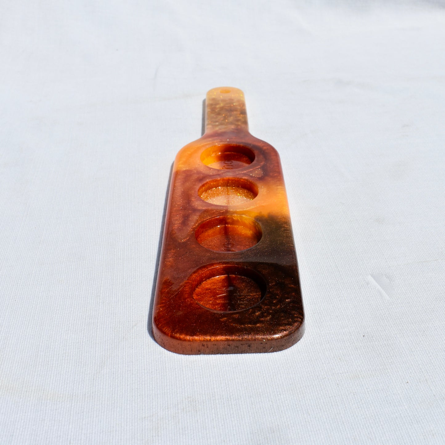 Autumn Shot Glass Holder • Shot Glass Paddle • Home Barware • Candle Holder