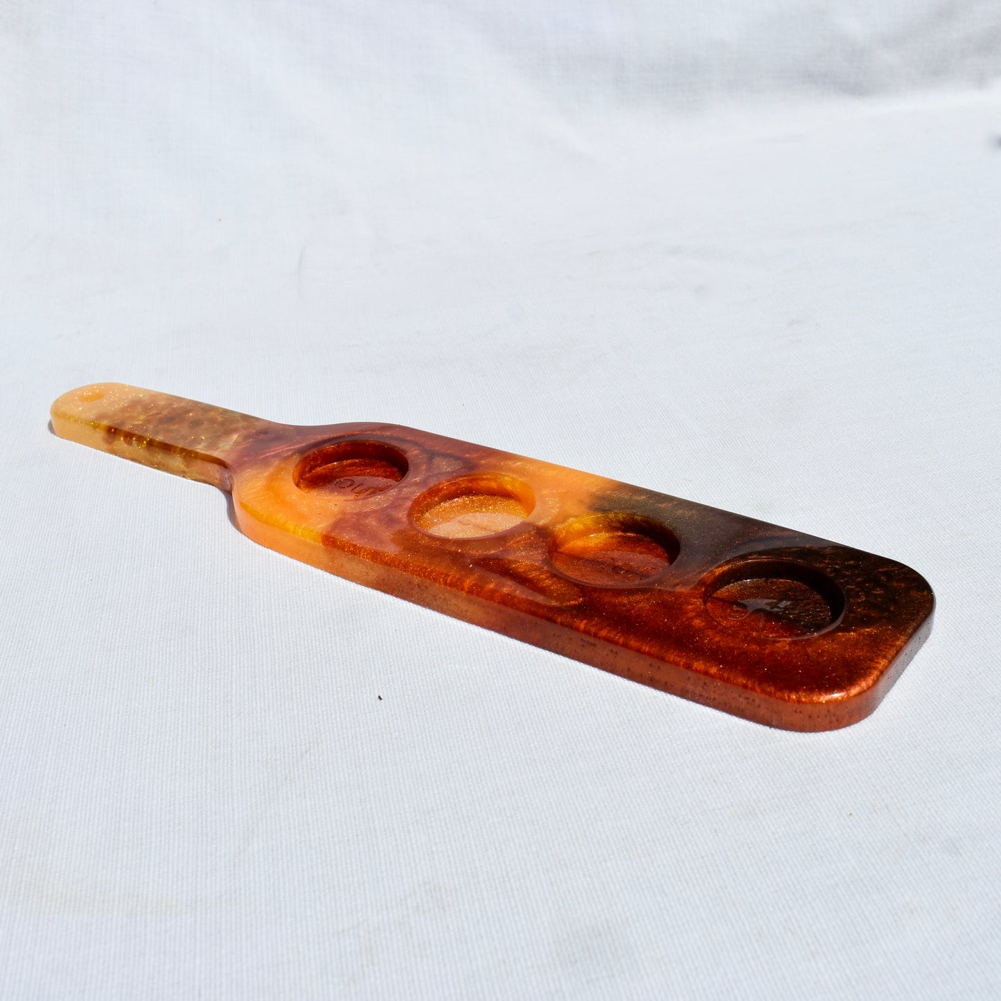 Autumn Shot Glass Holder • Shot Glass Paddle • Home Barware • Candle Holder