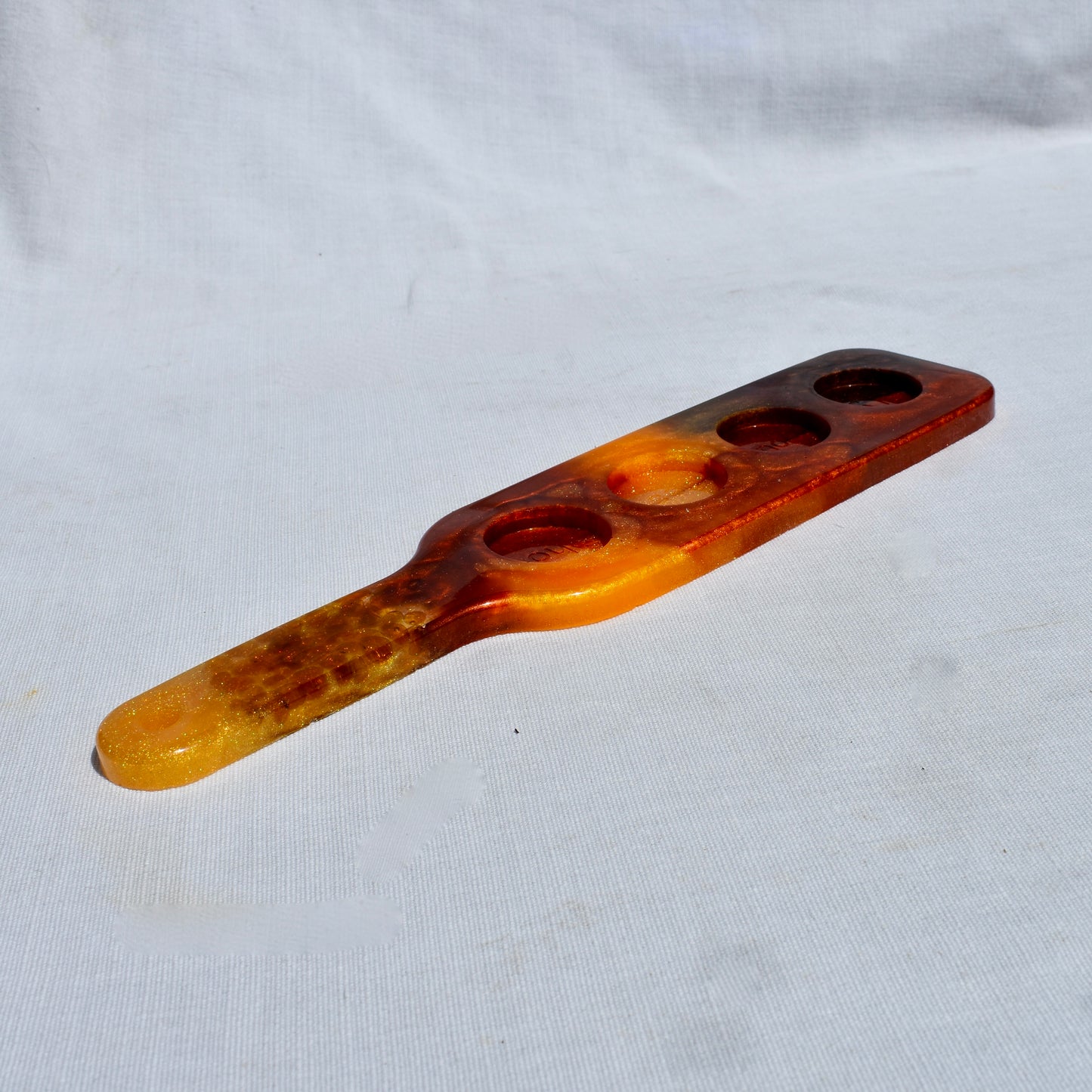 Autumn Shot Glass Holder • Shot Glass Paddle • Home Barware • Candle Holder