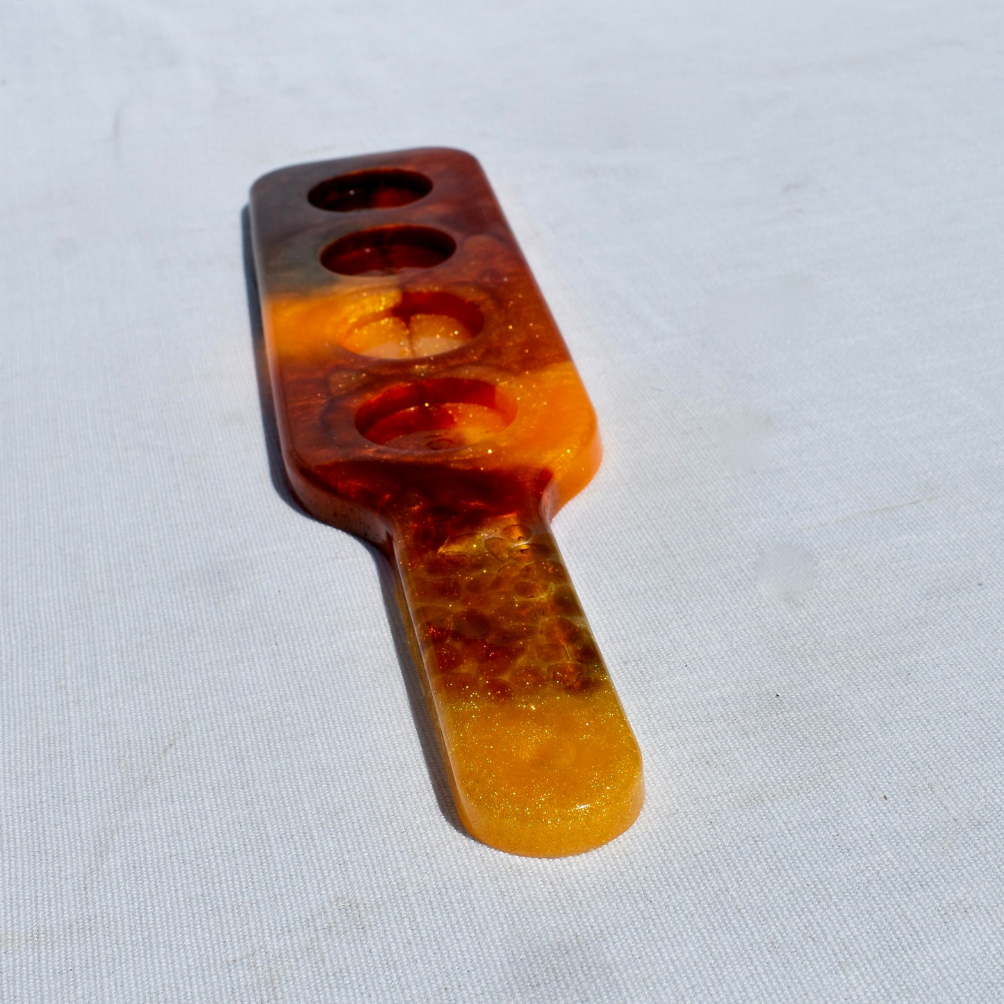 Autumn Shot Glass Holder • Shot Glass Paddle • Home Barware • Candle Holder