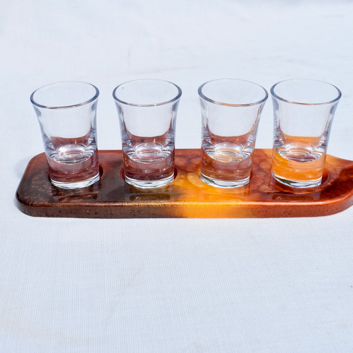 Autumn Shot Glass Holder • Shot Glass Paddle • Home Barware • Candle Holder