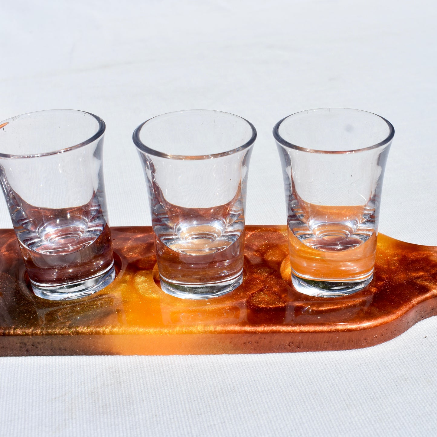 Autumn Shot Glass Holder • Shot Glass Paddle • Home Barware • Candle Holder