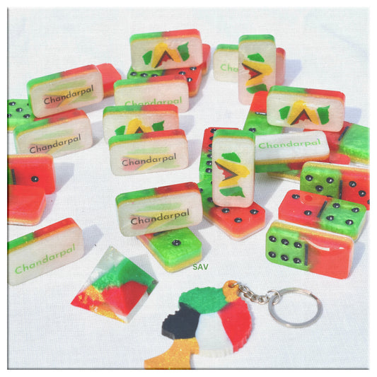 Domino Set "Coordinating" Square Canvas