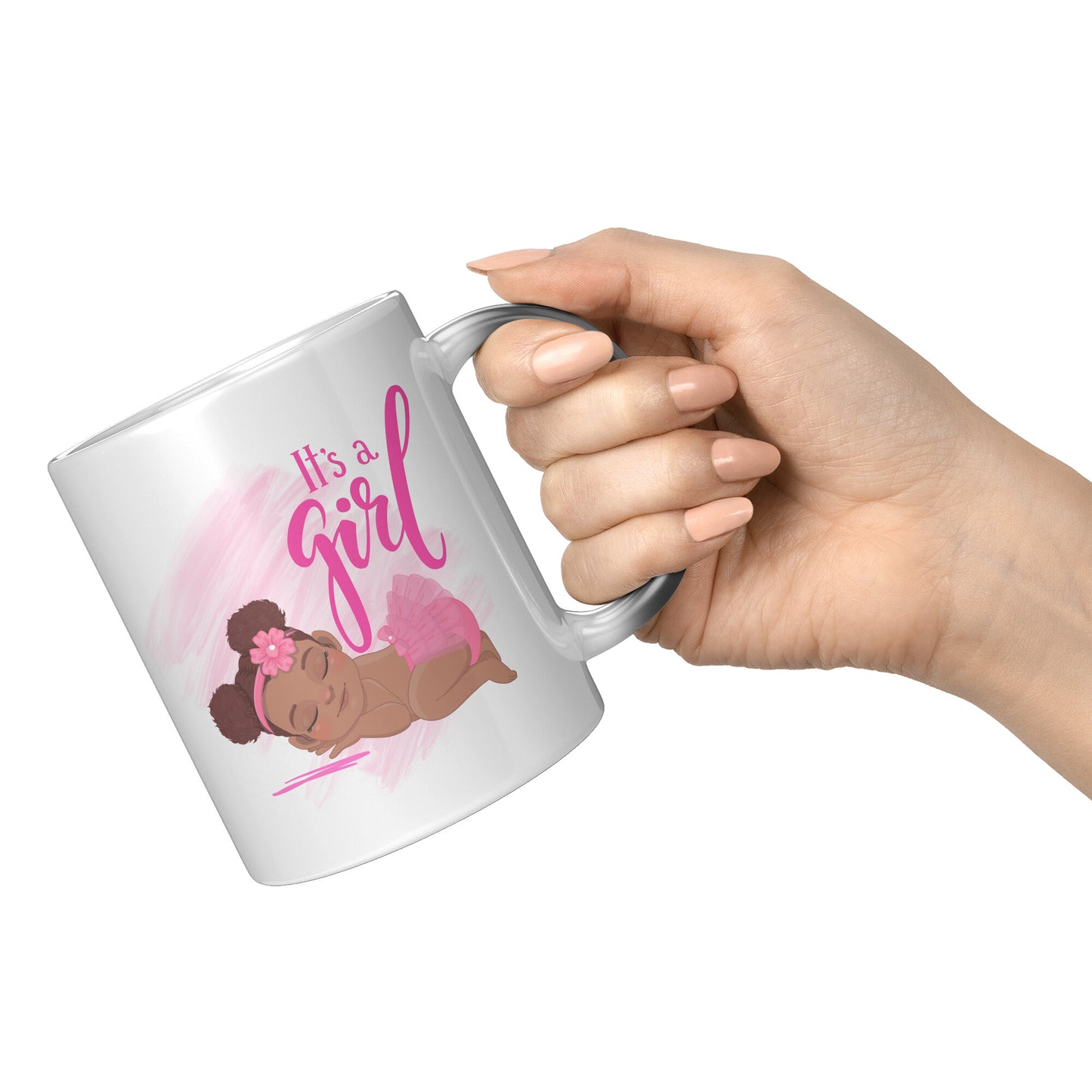 “It’s a Beautiful Brown Girl” Coffee Mug •  “Magic” Gender Reveal Mug • Gender Reveal Coffee Mug