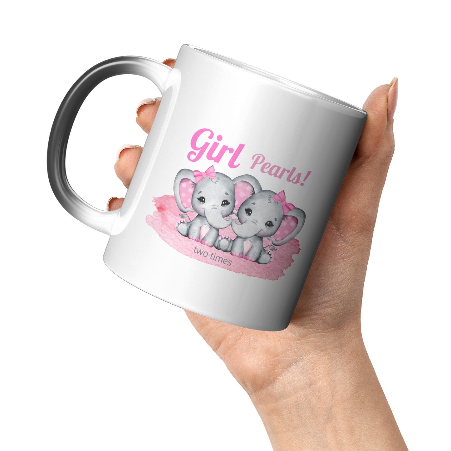 “Magic” Gender Reveal Twin Girls Mug • Having 2 Baby Girls Coffee Mug •  Twin Pregnancy Announcement Mug