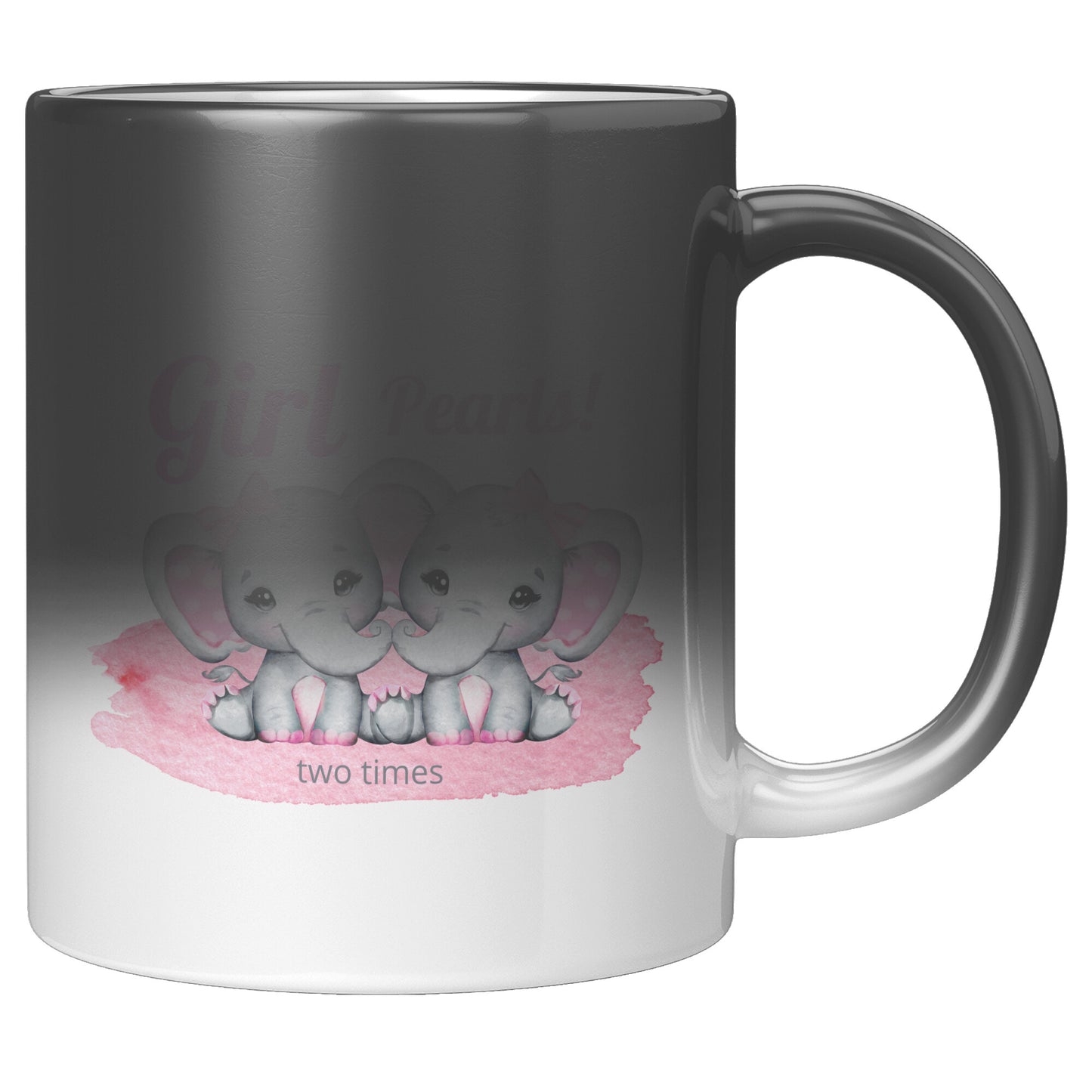 “Magic” Gender Reveal Twin Girls Mug • Having 2 Baby Girls Coffee Mug •  Twin Pregnancy Announcement Mug