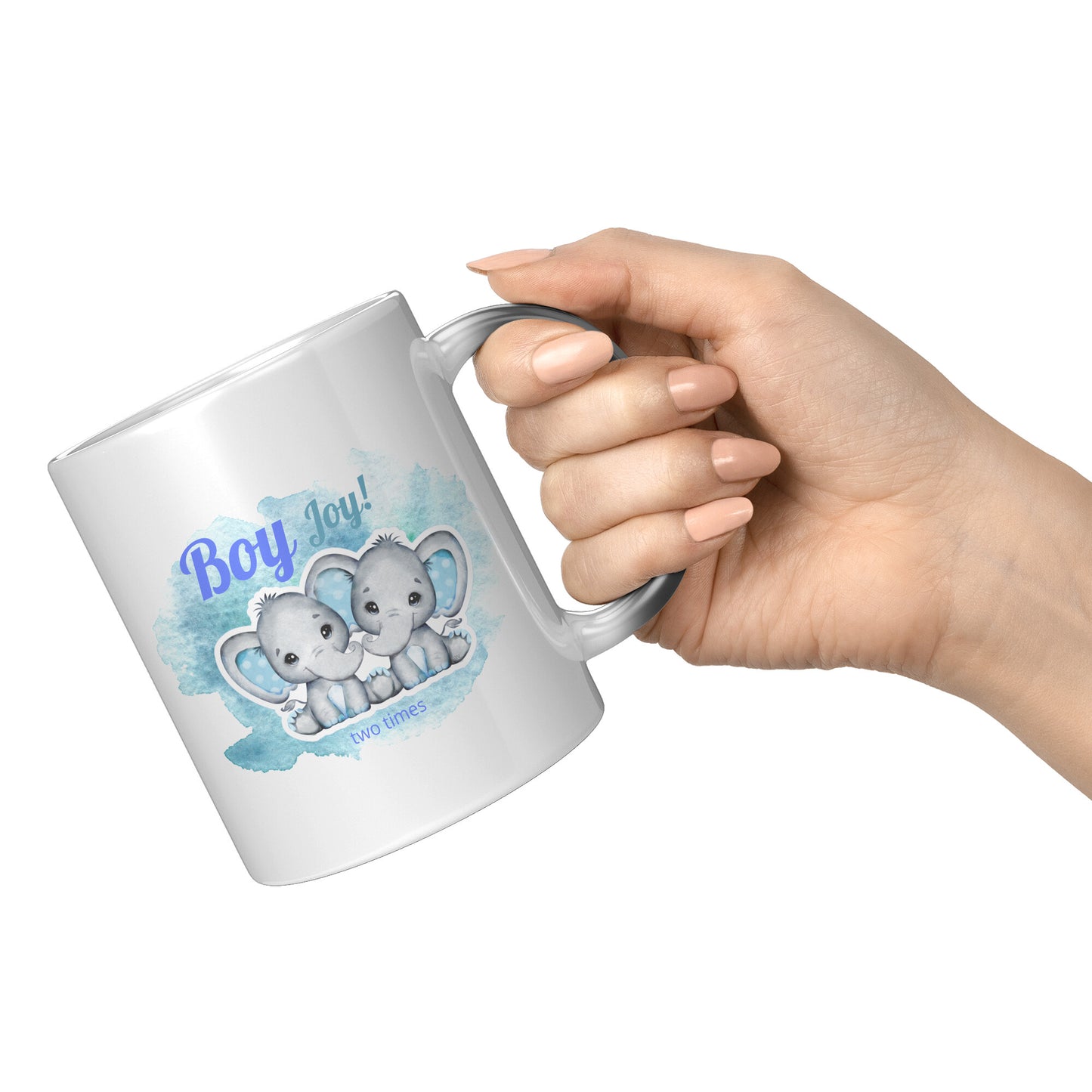 Twin Boys “Magic” Gender Reveal Mug • Boy Joy 2x Coffee Mug •  Twin Pregnancy Announcement Mug