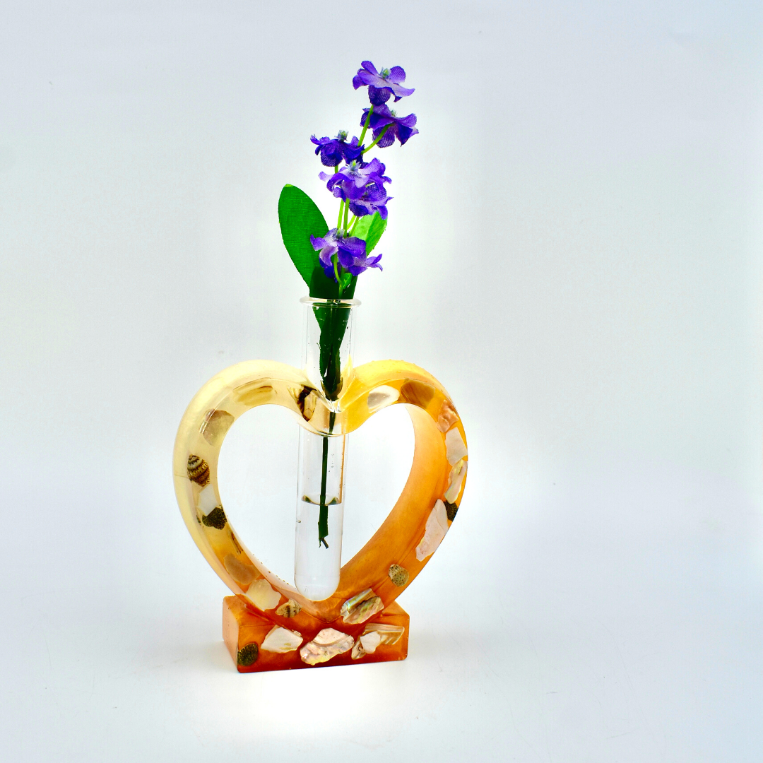 Heart Shaped Propagation Vase (2-piece set) • Hydroponic Plant Cutting Vase