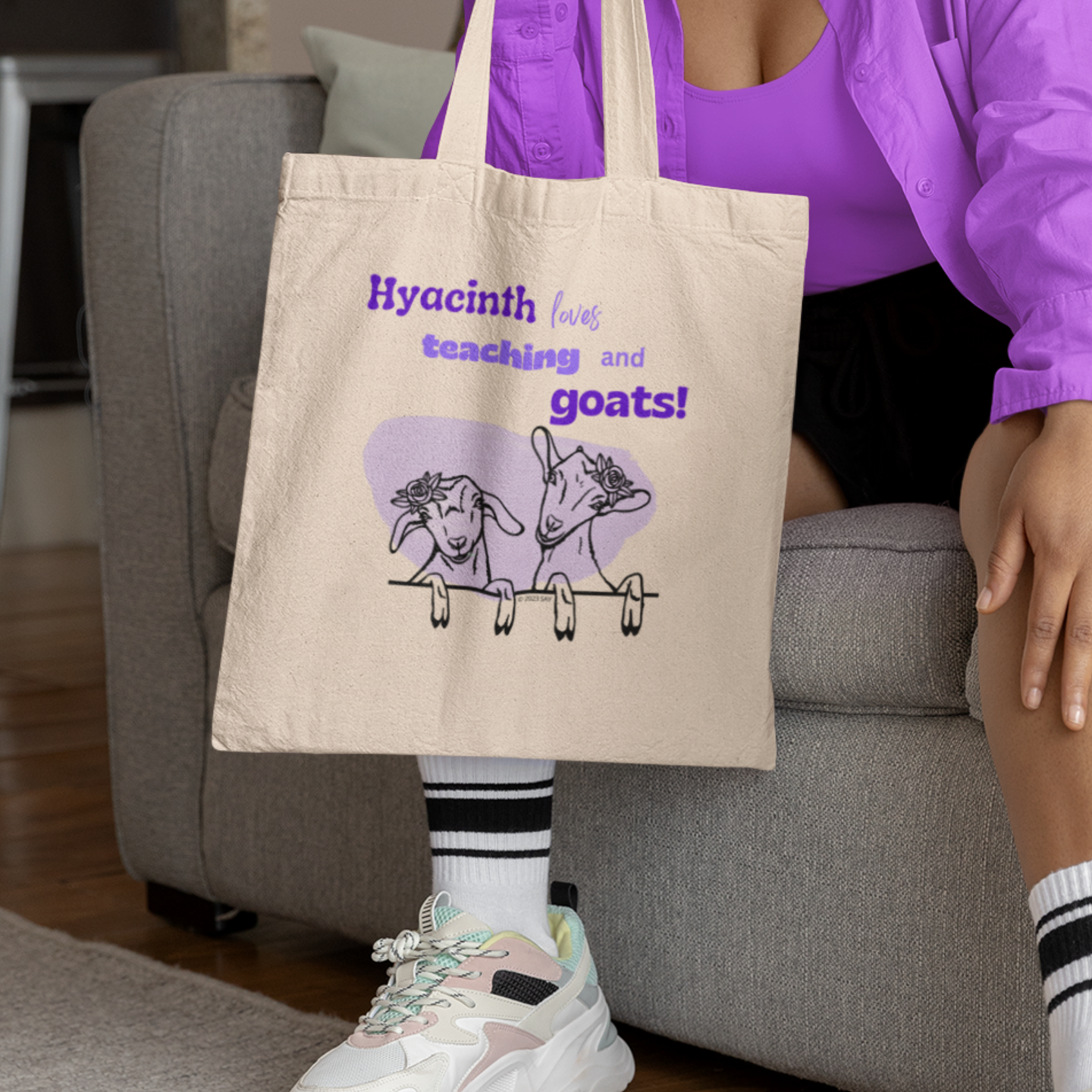 Personalized Teacher Tote Bag • Mother’s Day Tote Bag • Custom Tote Bag for Her