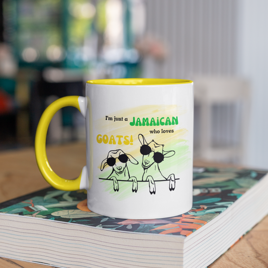 Jamaican Loves Goats Coffee Mug 🇯🇲 Jamaican Mi Like Yuh Mug • Jamaican Pride Gift Mug