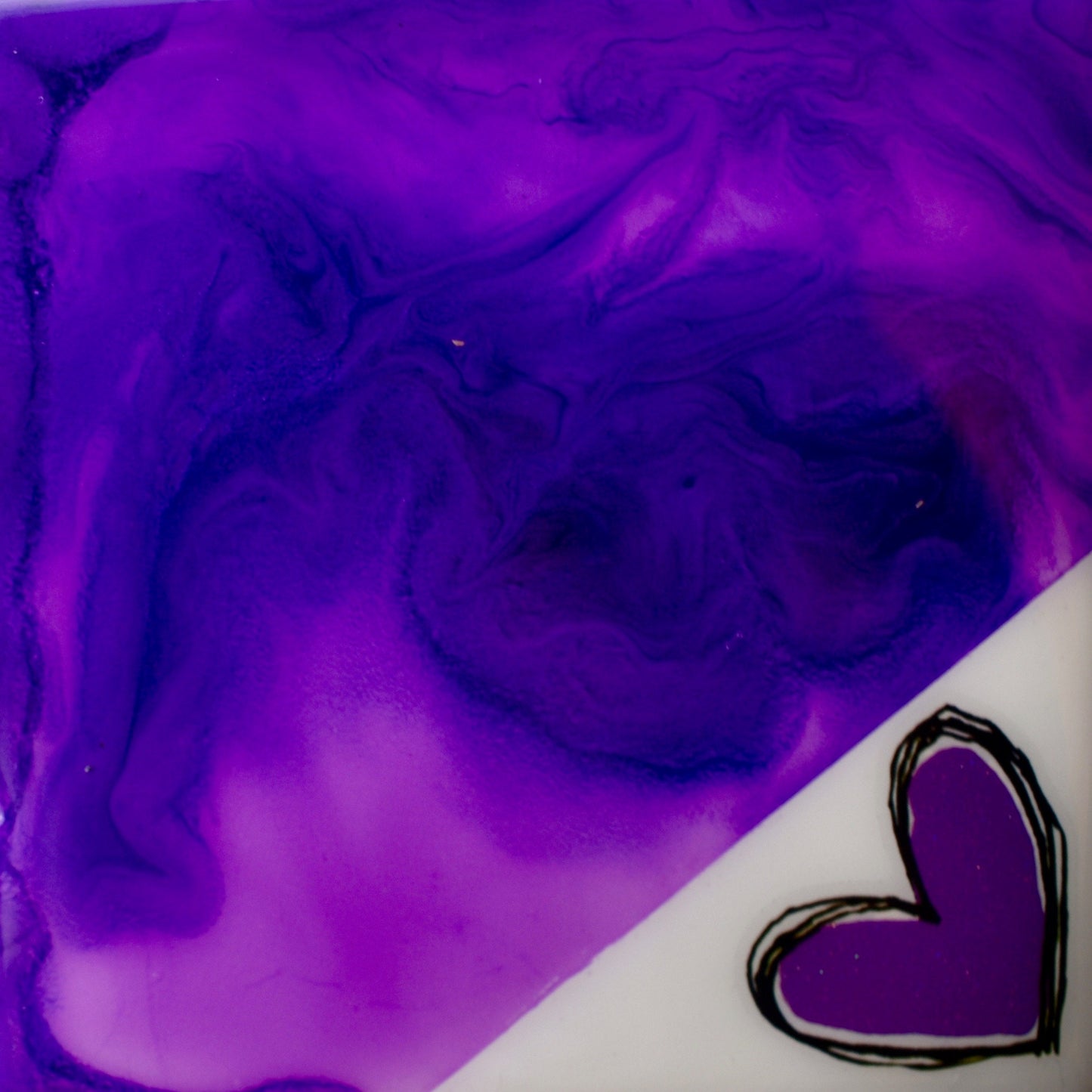Romantic Purple Lover • Wine Lover Coaster Set