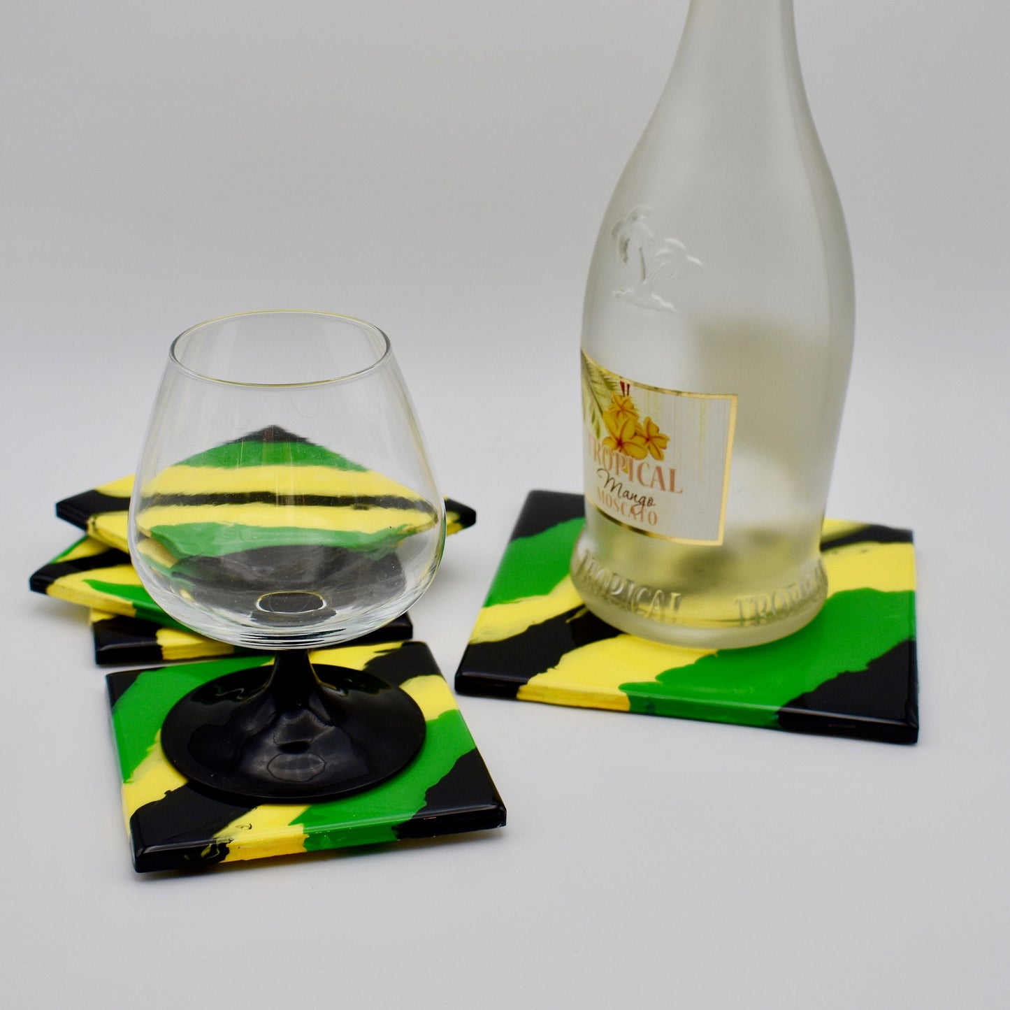 Jamaican Themed Beverage Coasters