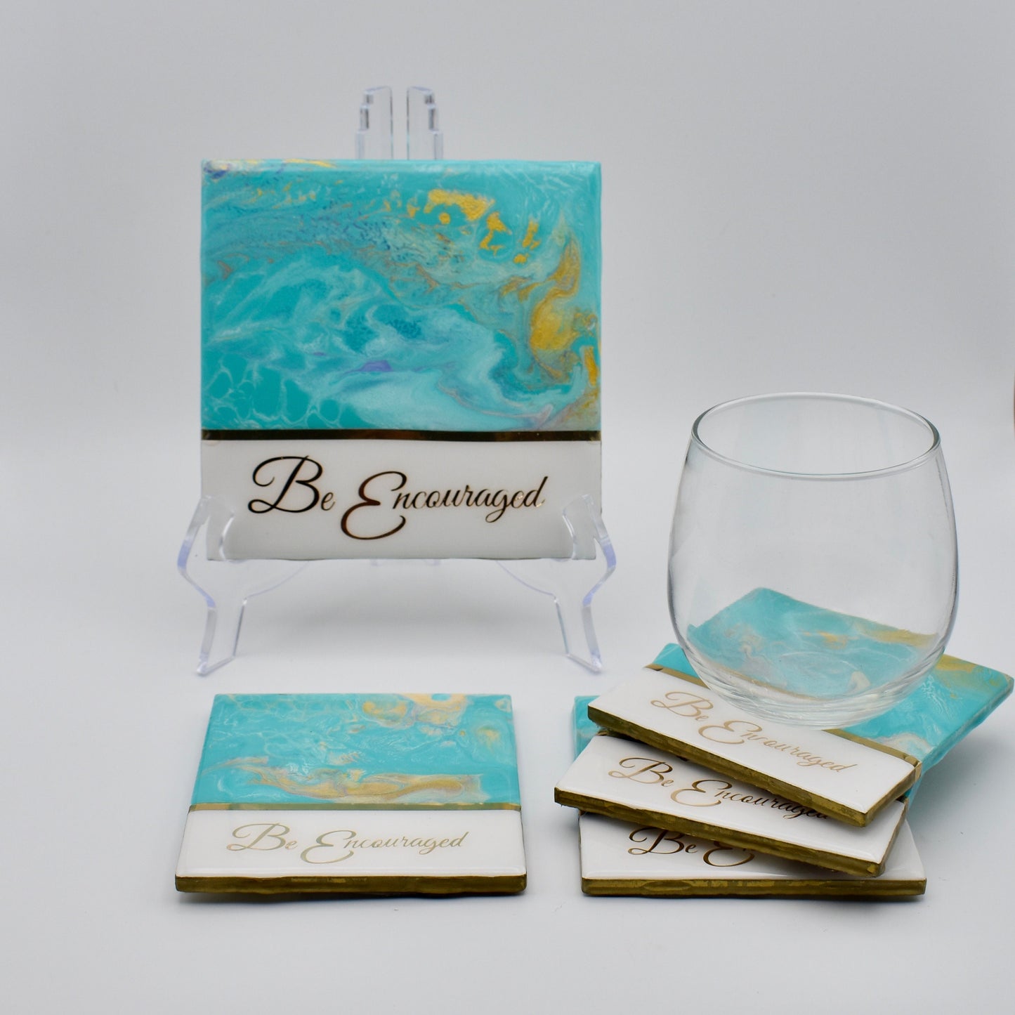 "Be Encouraged" Inspirational Coasters