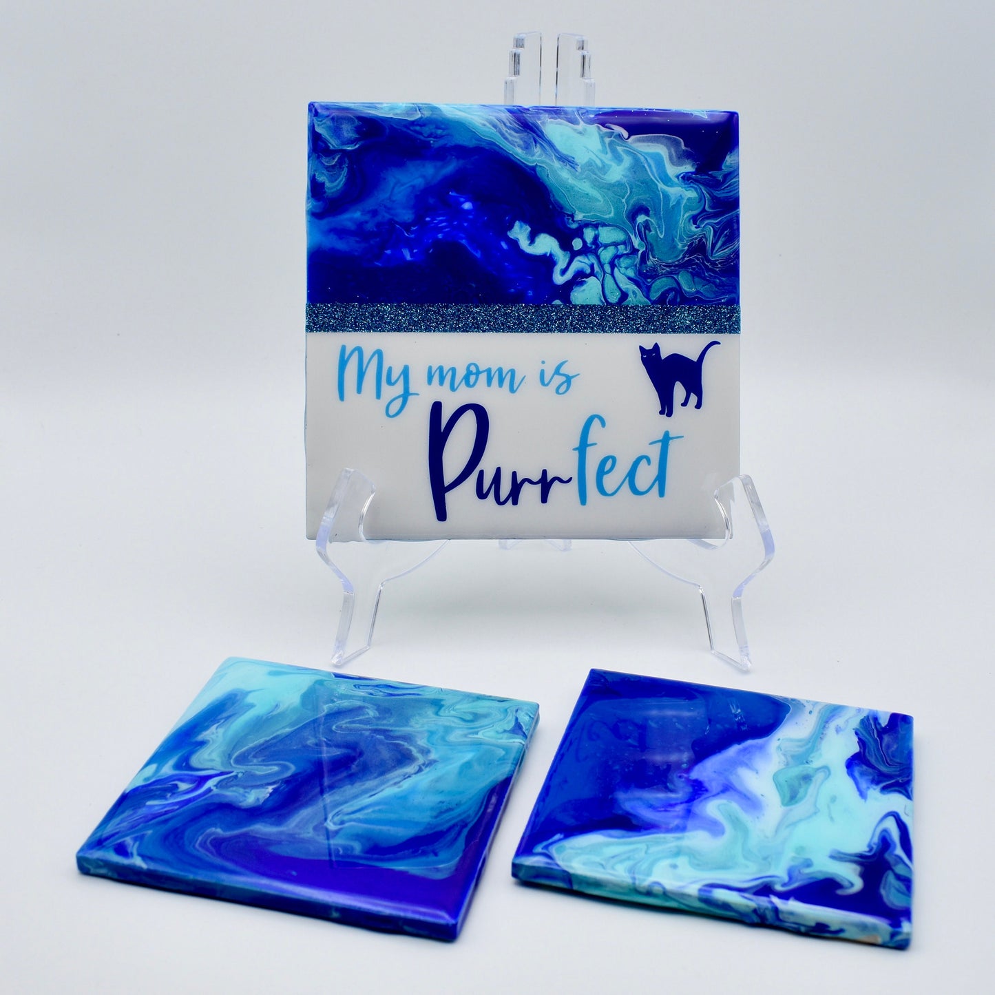 "Purrfect" Mom Cat Lover Coaster