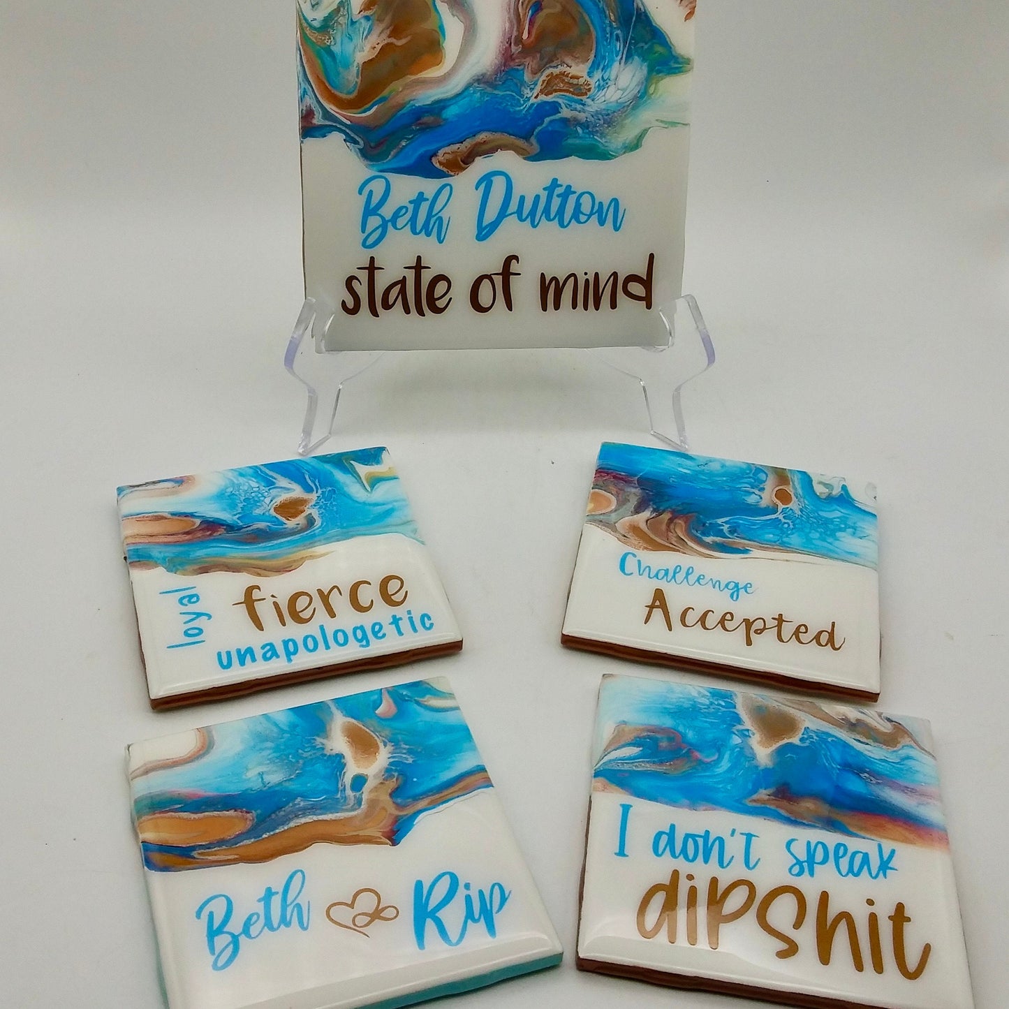 Beth Dutton State of Mind Coasters
