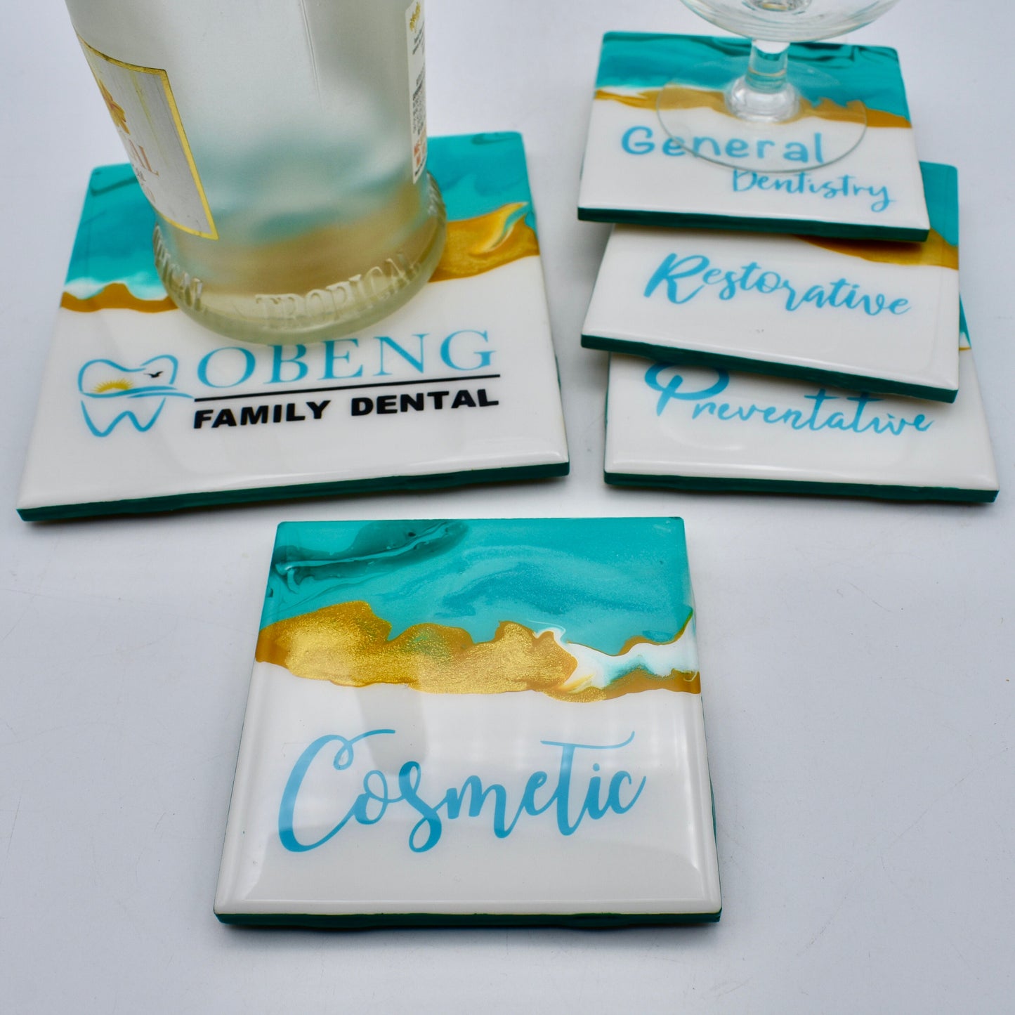 Personalized Corporate Gifts - Corporate Gift Coasters - Custom Corporate Gift – Branded Corporate Gifts - Home/Office Drink Coasters