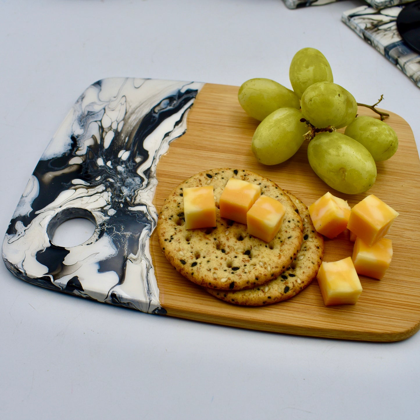 Snack Cheese Board - Cheese Board Gift – Small Bamboo Cutting Board - Couple’s Gift -– Small Cheese Tray - Housewarming Gift