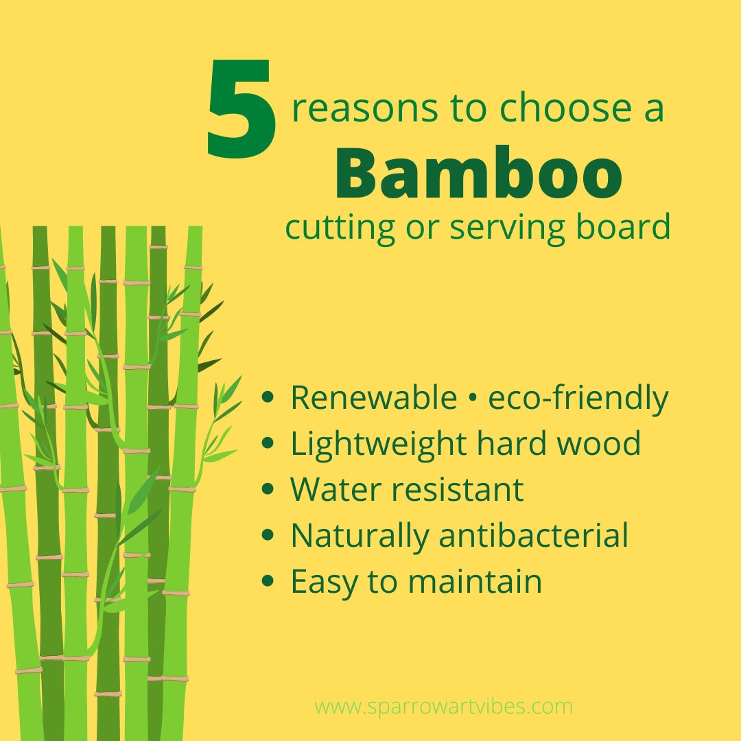 Pink & Green Bamboo Charcuterie Board
