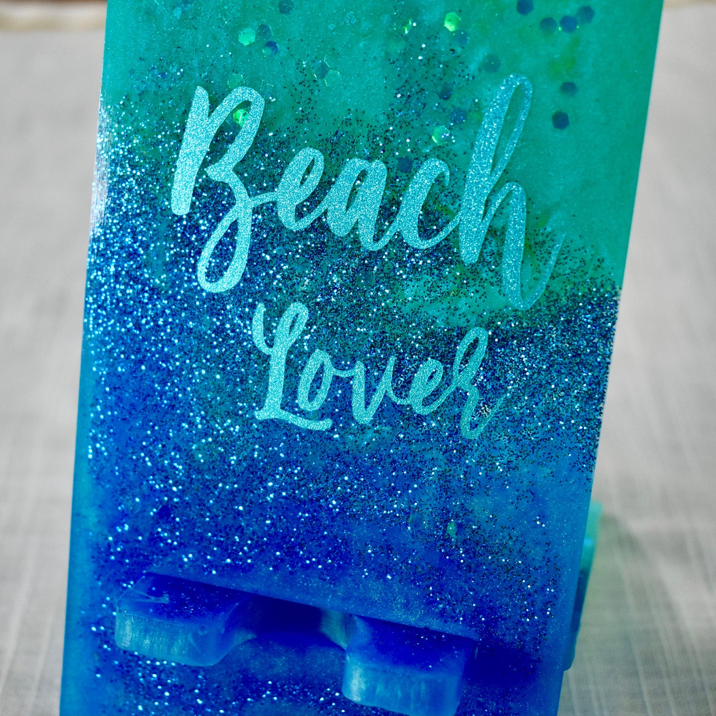 Customizable Beach Lover Cell Phone Stand