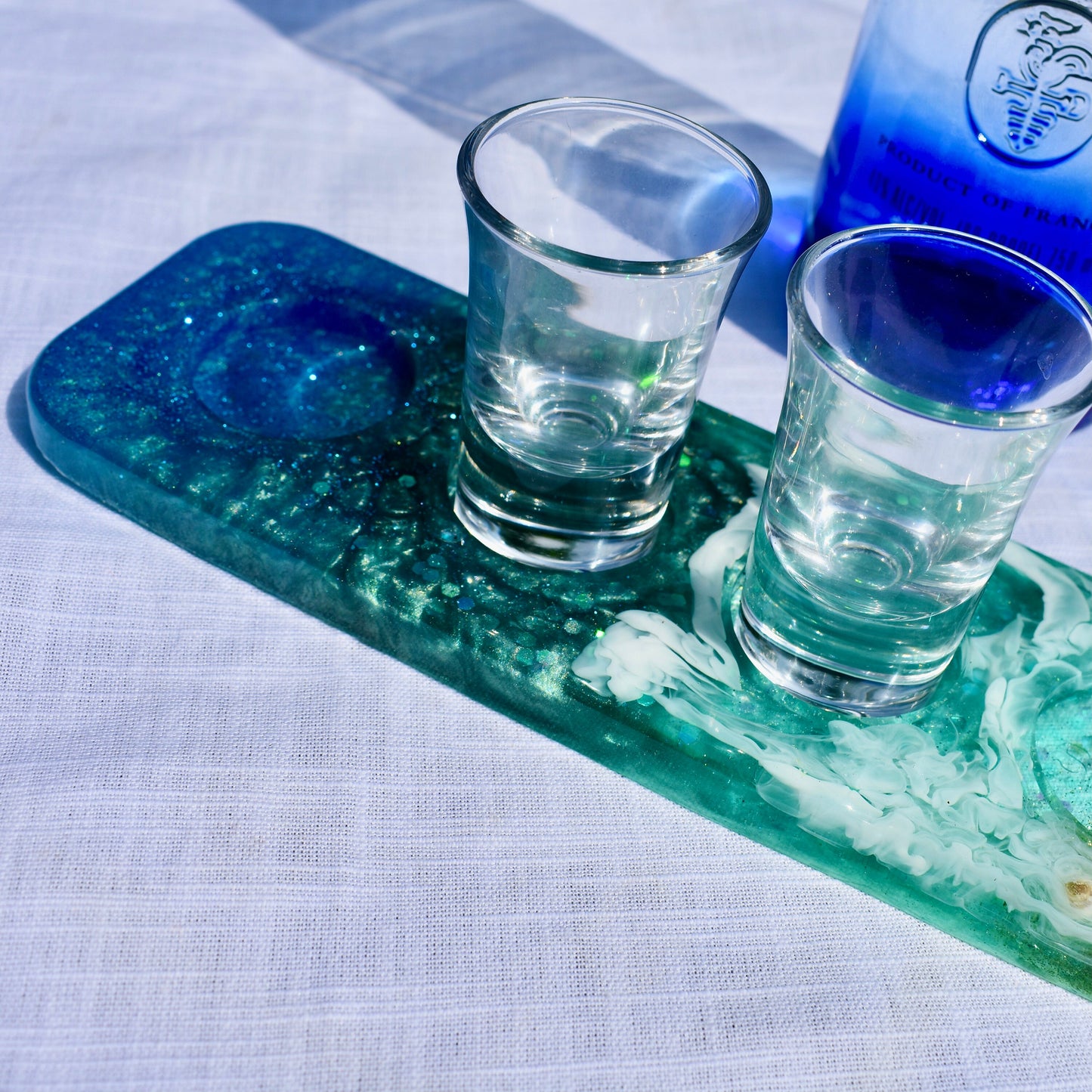 Beach Theme Shot Glass Holder - Paddle