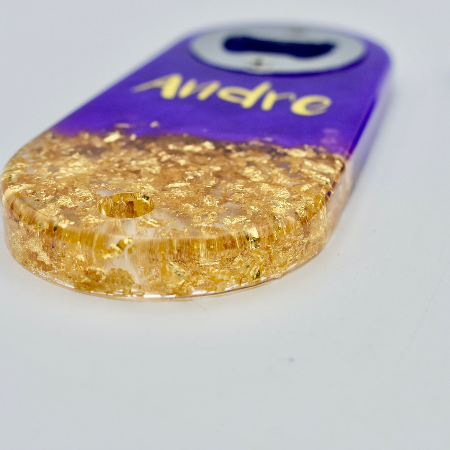 PERSONALIZED Purple & Gold Bottle Opener