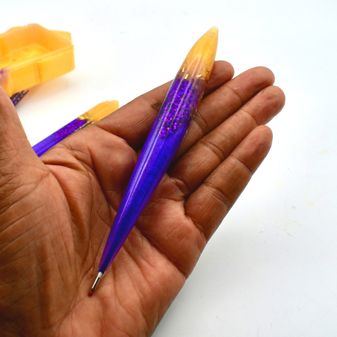 Personalized Purple & Gold Ink Pen Set – Fraternity Gift - Mother's Day Gift