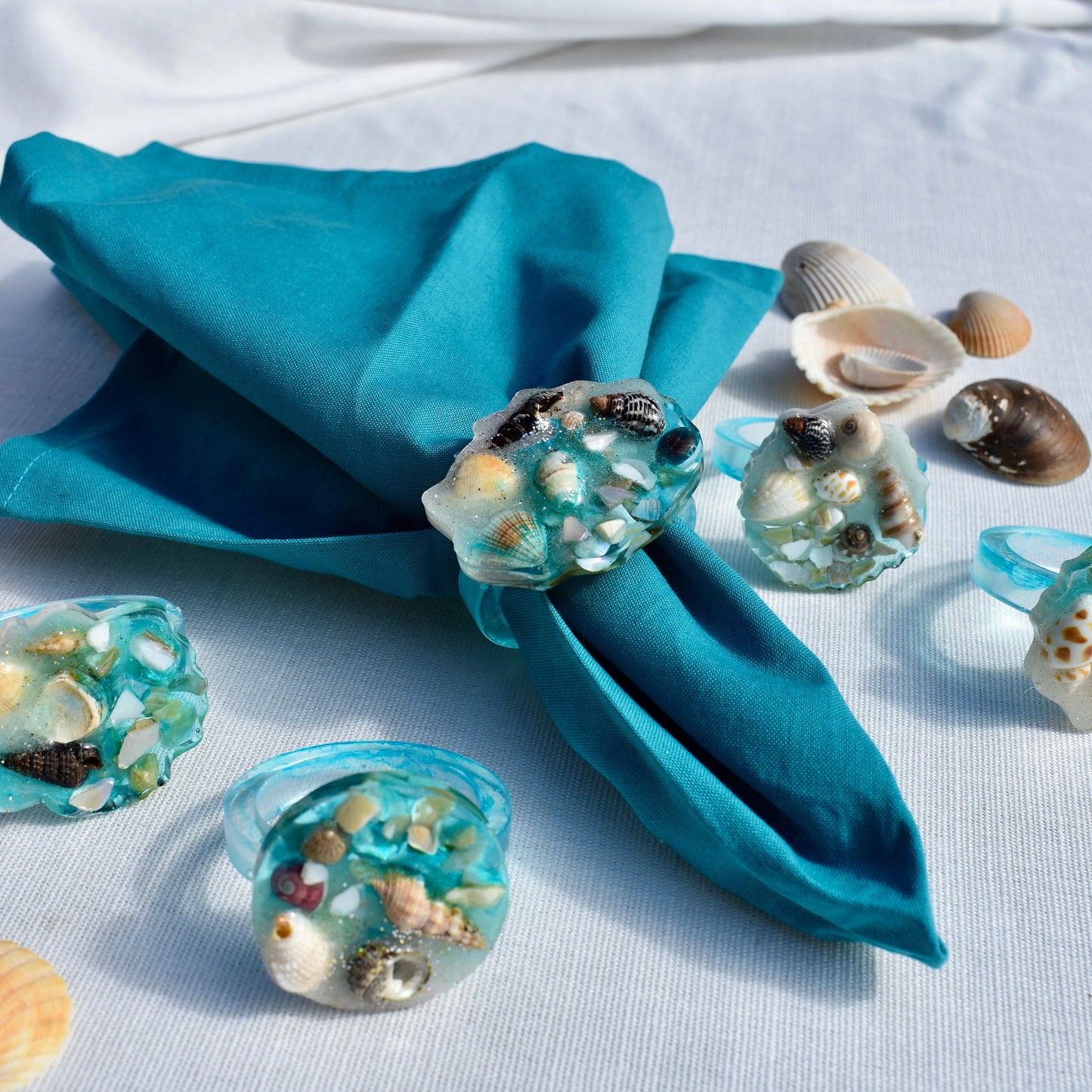 Beach/Seashell Themed Napkin Rings
