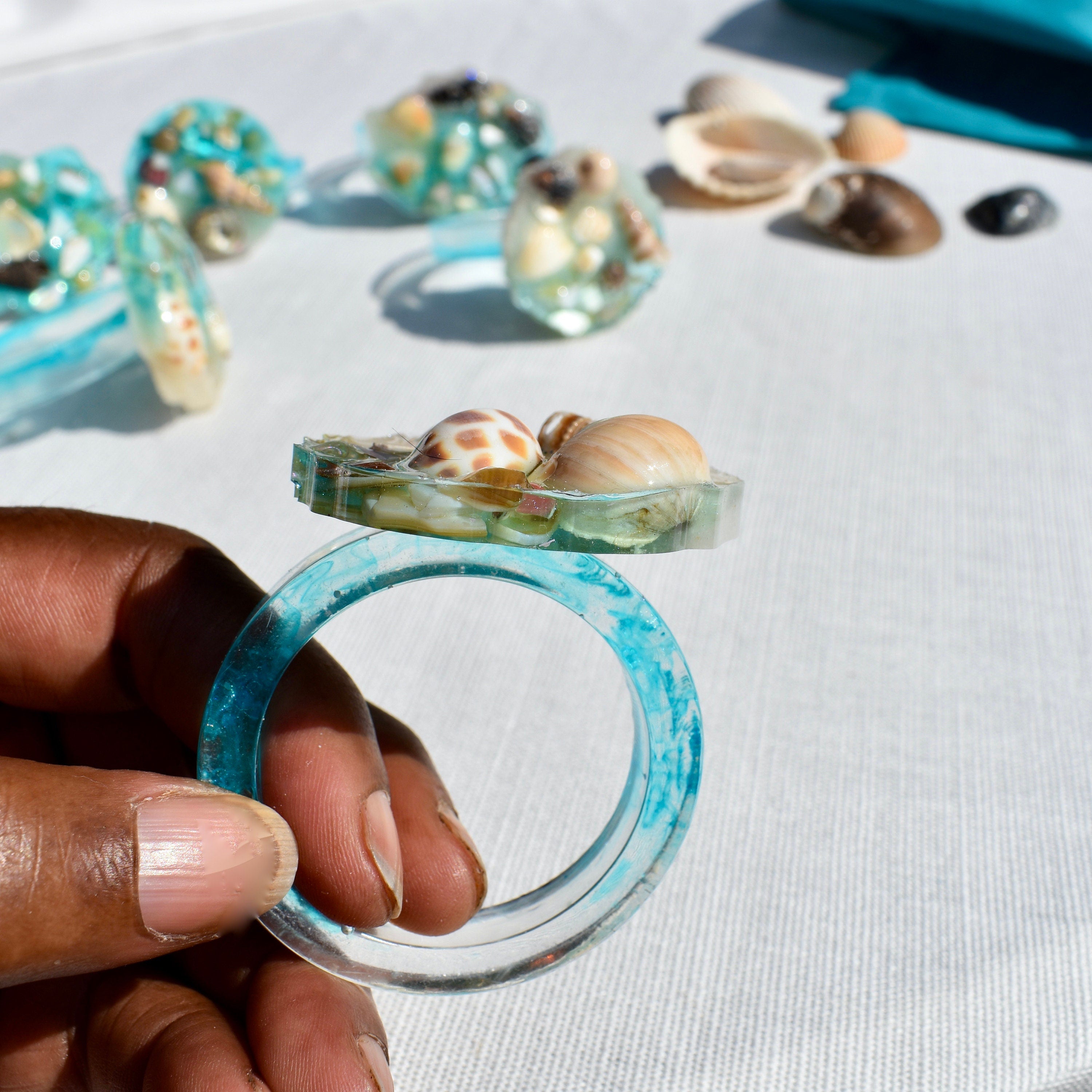 Beach/Seashell Themed Napkin Rings – Sparrow Art Vibes