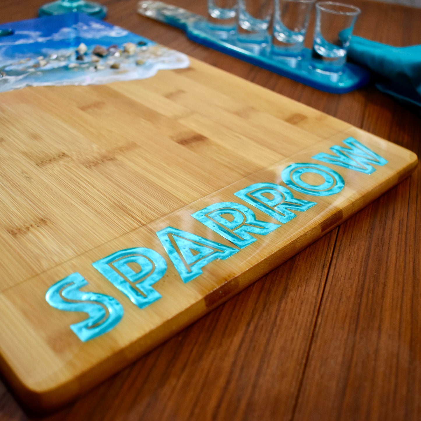 Personalized Beach Themed Charcuterie Board