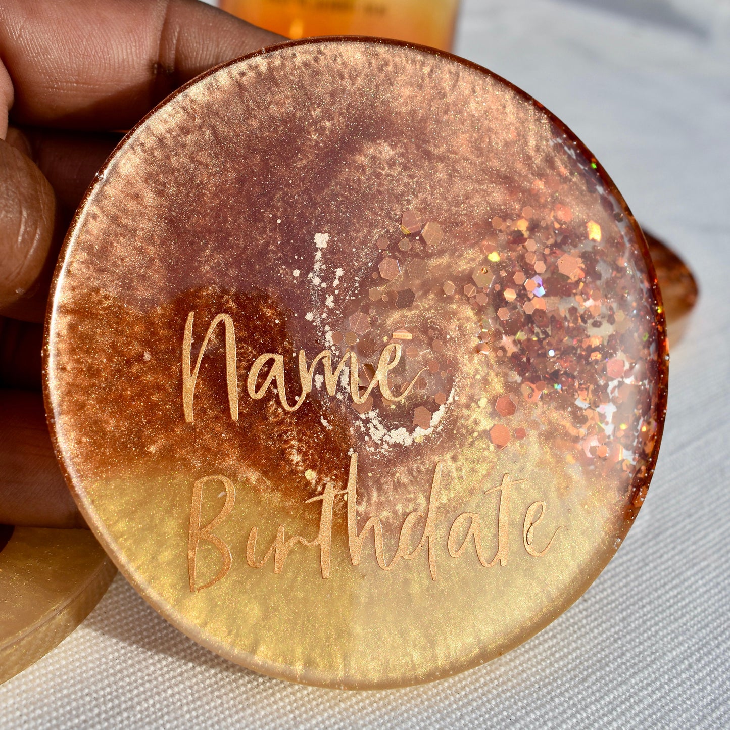 LEO - Personalized Birthday Zodiac Coasters with Holder