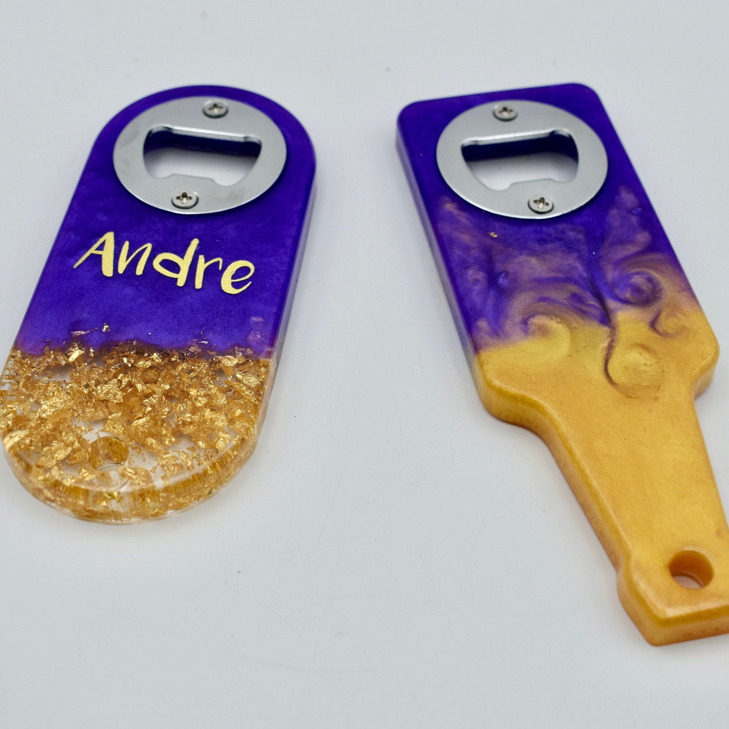 PERSONALIZED Purple & Gold Bottle Opener