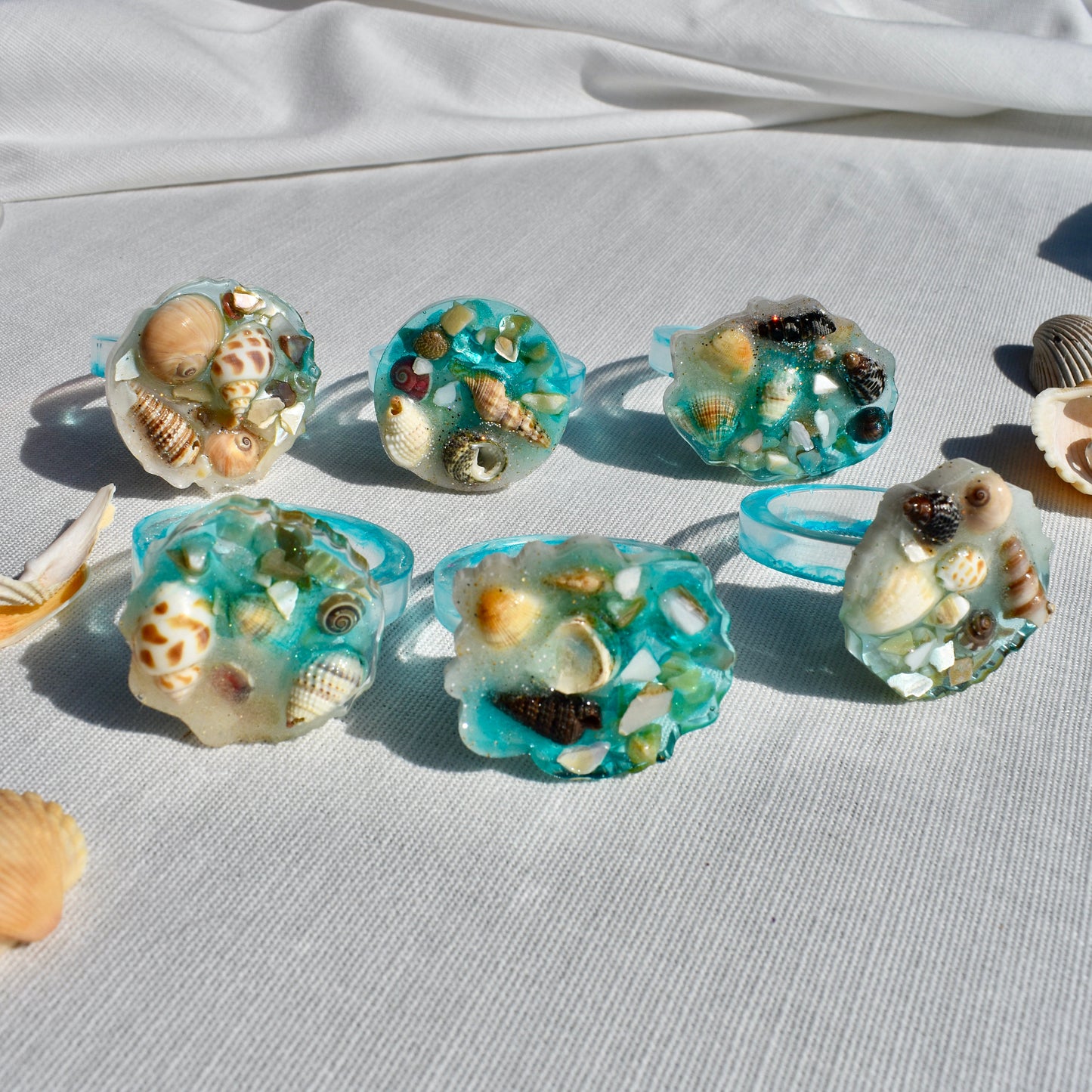 Beach/Seashell Themed Napkin Rings