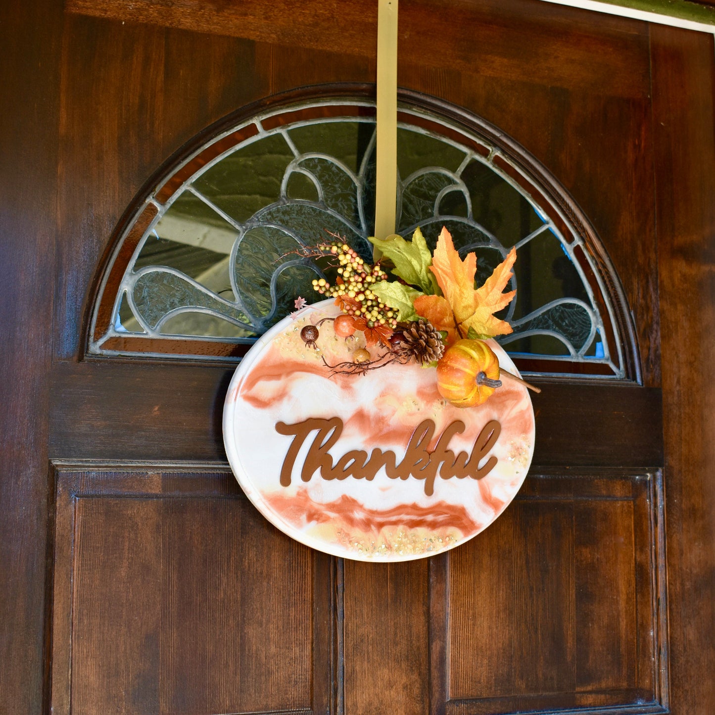 "Thankful" Wooden Door Decor 🍁 Wooden Door Decor
