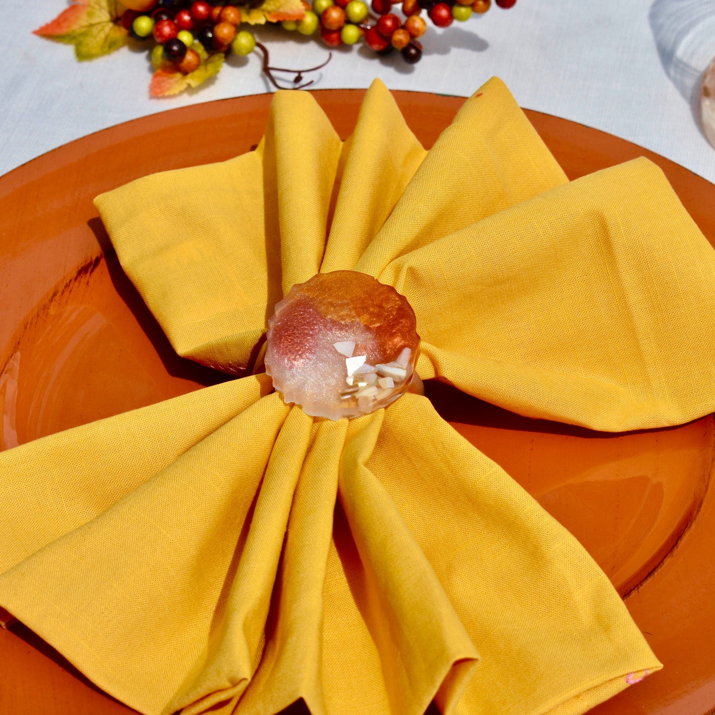 Autumn Napkin Rings – 6 Fall Napkin Rings