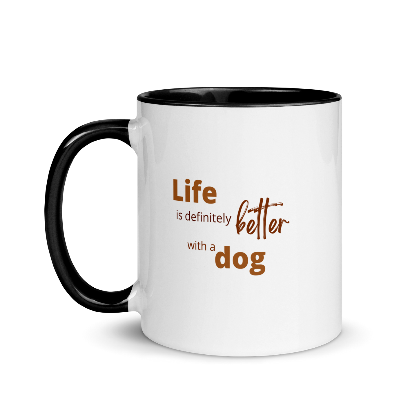 Custom DOG Lover Mug w Color Inside • Dog Photo Coffee Mug