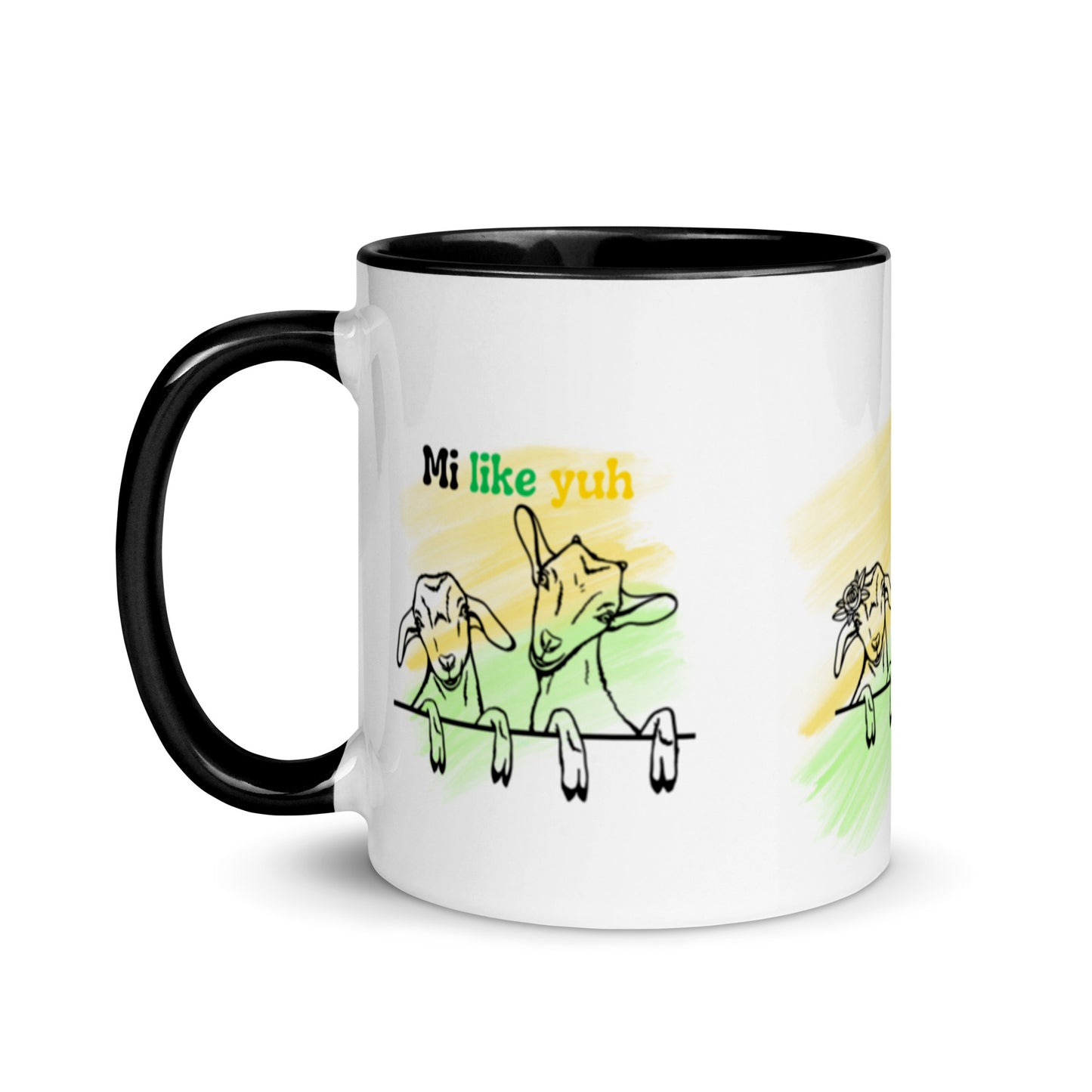 Jamaican Loves Goats Coffee Mug 🇯🇲 Jamaican Mi Like Yuh Mug • Jamaican Pride Gift Mug