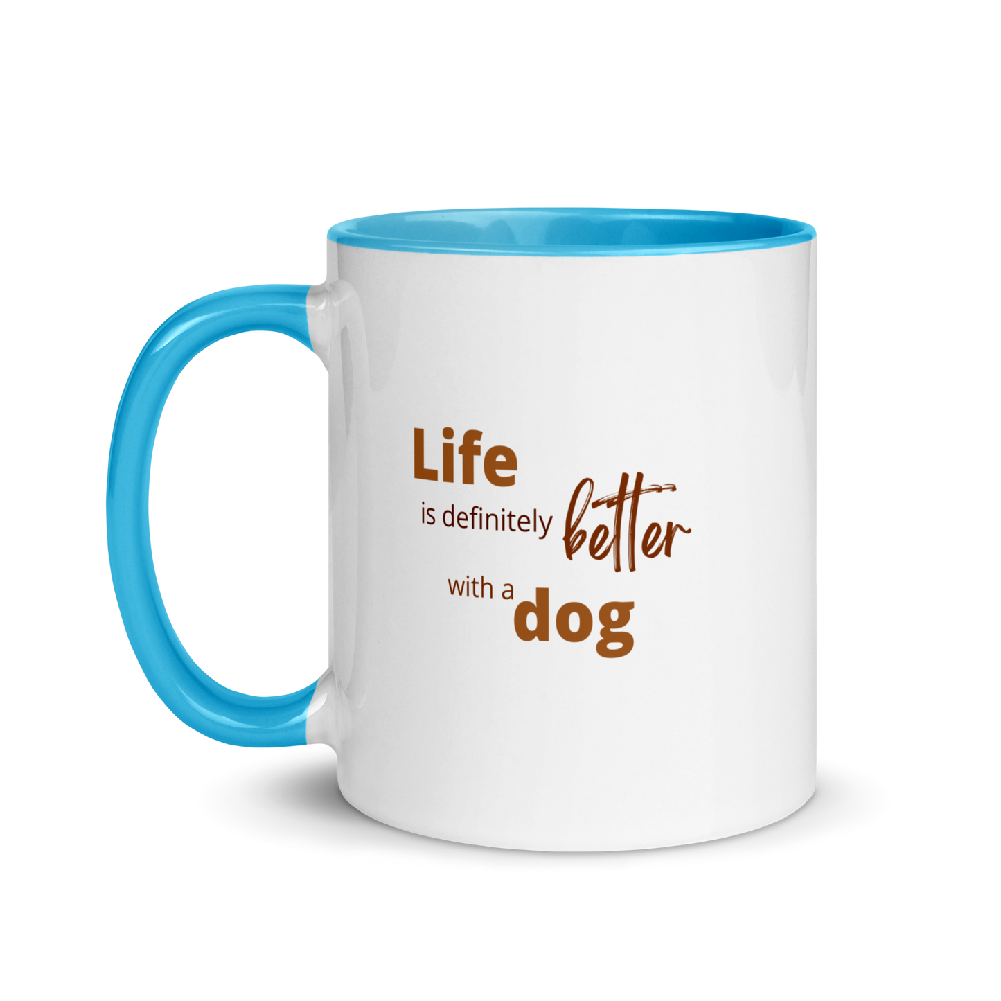 Custom DOG Lover Mug w Color Inside • Dog Photo Coffee Mug