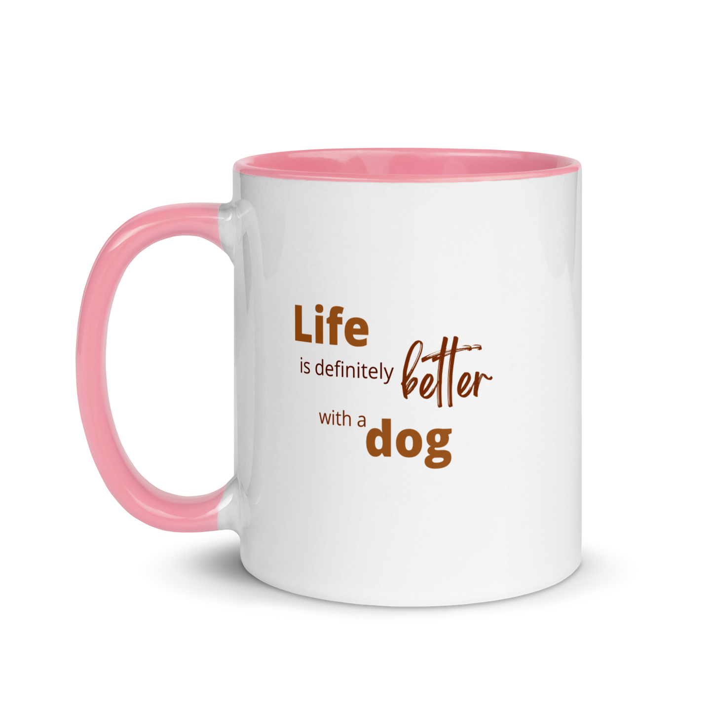 Custom DOG Lover Mug w Color Inside • Dog Photo Coffee Mug