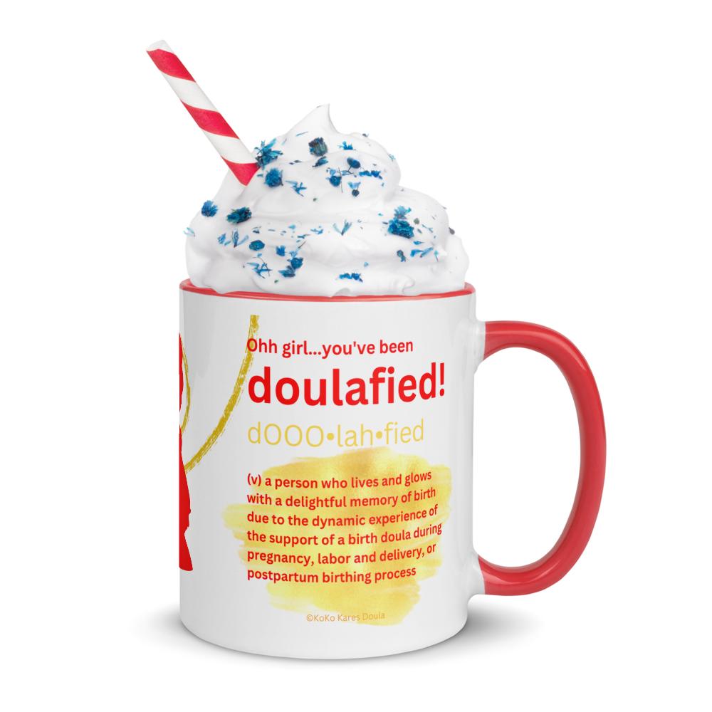 Personalized “Doulafied” Coffee Mug • Doula Coffee Mug • Black Birth Worker Mug • Doula Thank You • Birthing Coach Mug • Labor Coach Mug