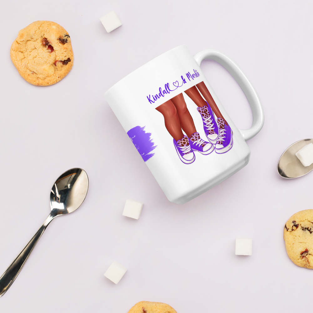 Mom and Daughter Personalized Coffee Mug • Mother’s Day Coffee Mug Gift • Sneaker Mom Mug
